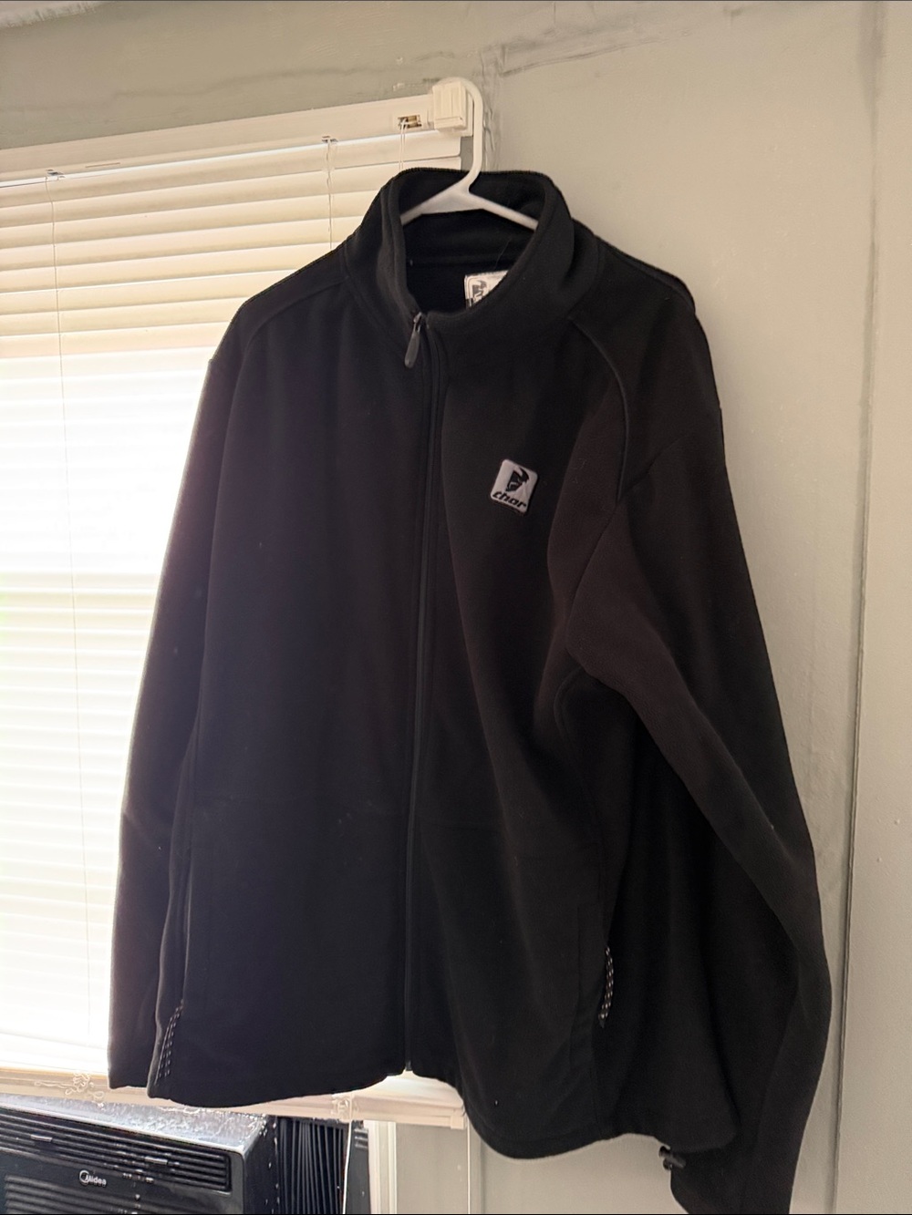 thor Men's Black Full-Zip Fleece Jacket